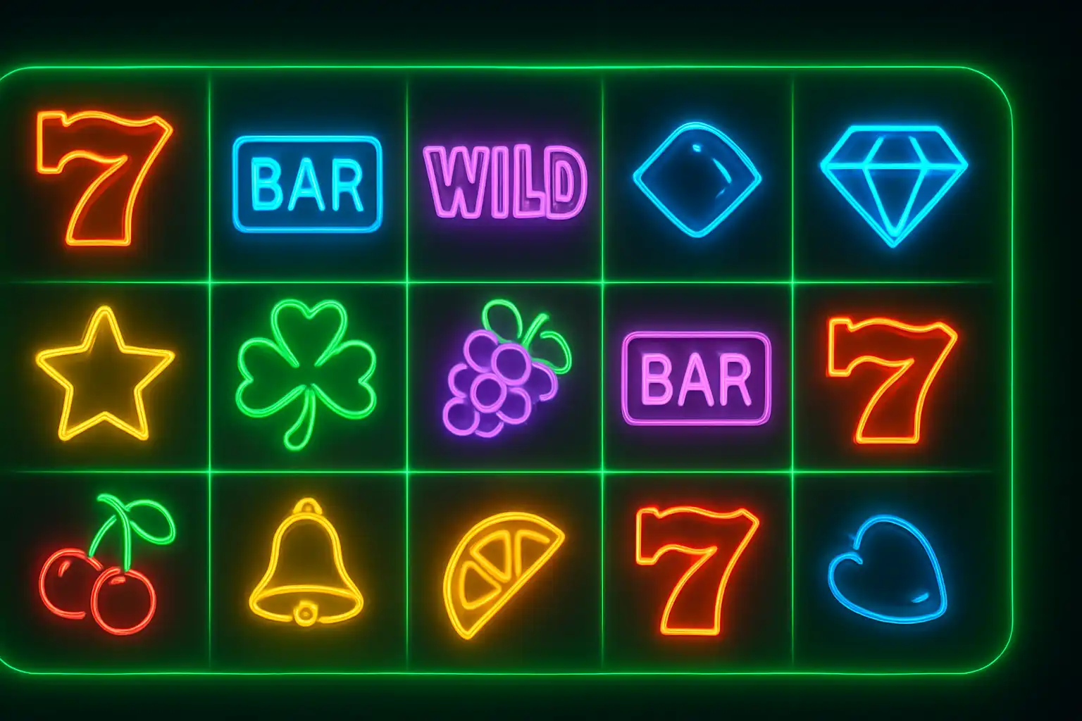 Griglia di miniature colorate di slot machine su Westio Casino